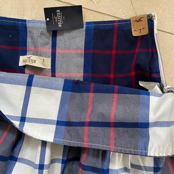 American Eagle Outfitters Plaid Skirt Cotton Size 7 - Picture 4 of 4